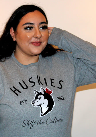 Huskies Collegiate Crewneck - Grey