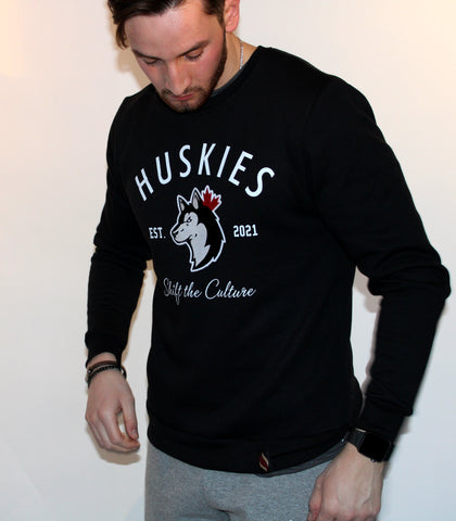Huskies Collegiate Crewneck - Black